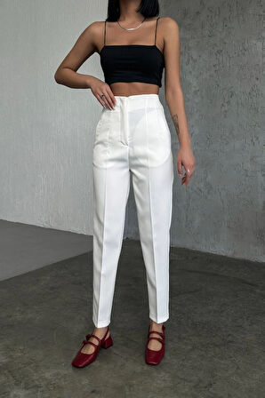 Yüksek Bel Pensli̇ Pantolon