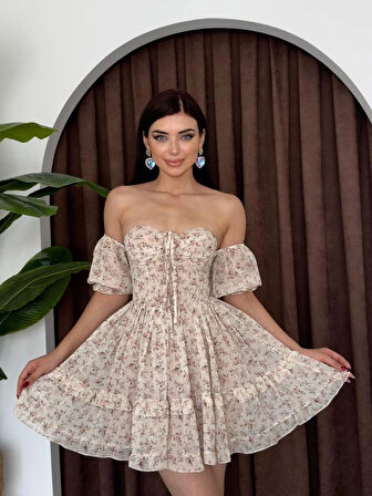 Hans Boyundan Bağlamalı Elbise