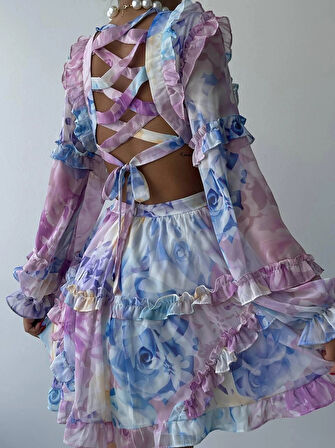 Avellino ırt Dekolteli Elbise