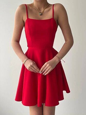 Pole İp Askılı Elbise