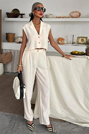 Zoe Crop Yelek Takım 974408