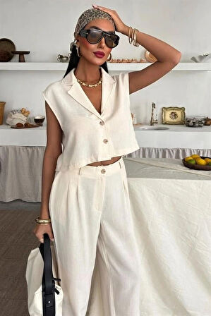 Zoe Crop Yelek Takım 974408