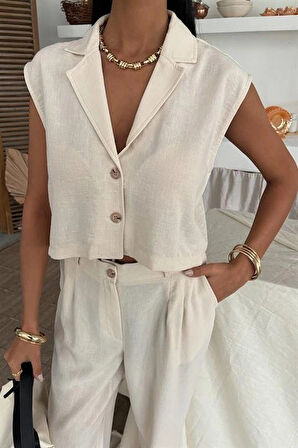 Zoe Crop Yelek Takım 974408