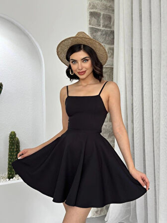 Pole İp Askılı Elbise