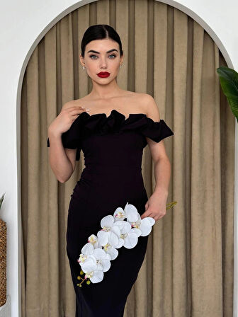 Popi adonna Yaka Kalem Elbise