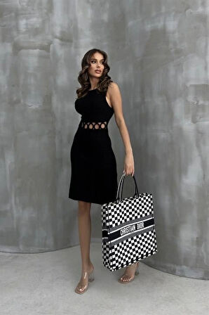 Estelya Cut Out Mini Elbise 257101