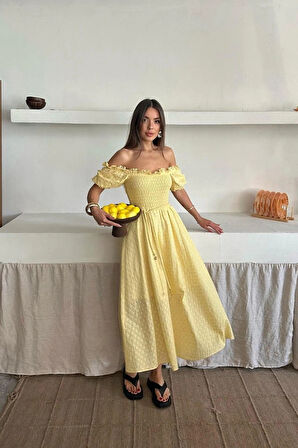 arı Gipeli Brode Elbise