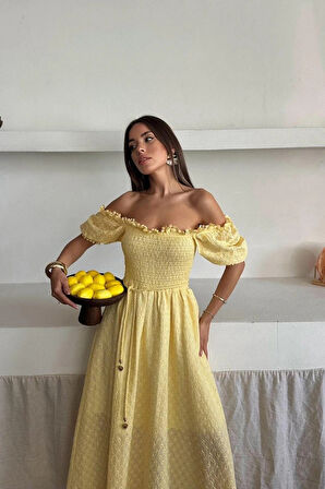 arı Gipeli Brode Elbise