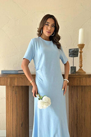 Bebe avi Pileli Bisiklet Yaka Elbise