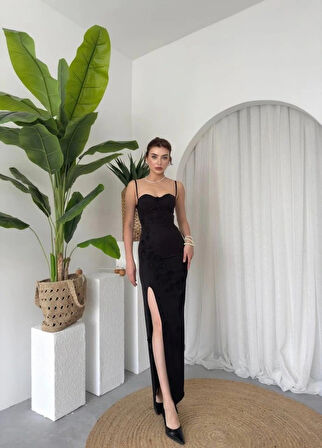 Stor Gül Detaylı Elbise