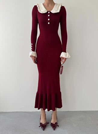 Sura Bebe Yaka Elbise