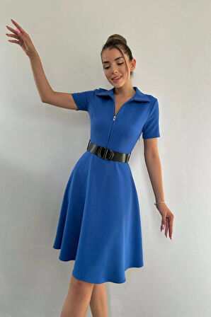 aks Kemerli por Elbise