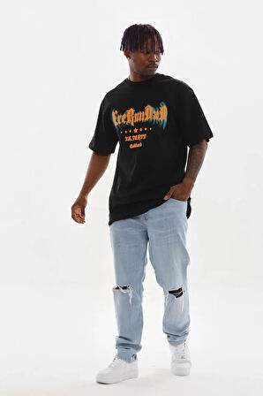 Unisex Baskılı Oversize Thirt  iyah