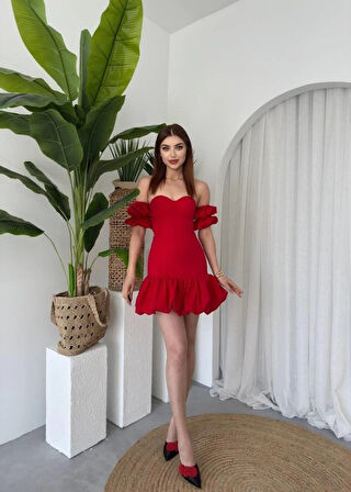 Peyda traplez Elbise