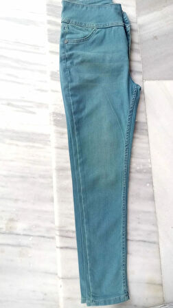 Yüksek Bel ikralı Jean Pantolon 90 Cm