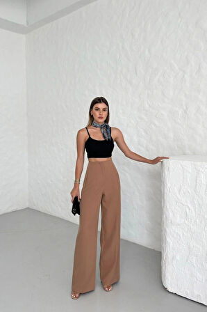 Yüksek Bel Pensli̇ Palazzo Pantolon