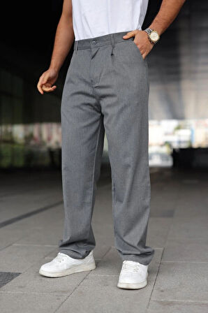 Erkek Beli astikli Baggy Pantolon