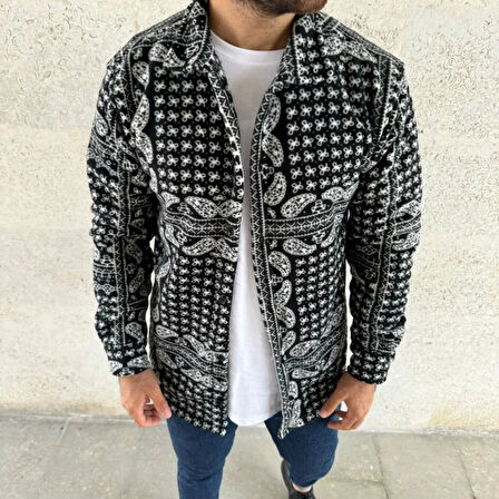 Erkek Polar Fermuarlı weatshirt – Kapüşonsuz, Cepli, Yumuşak Dokulu, Oversize Rahat Kalıp, Kışlık ıcak Tutan Fermuarlı Üst  iyah