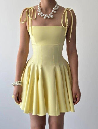 Clara Askılı ini Elbise