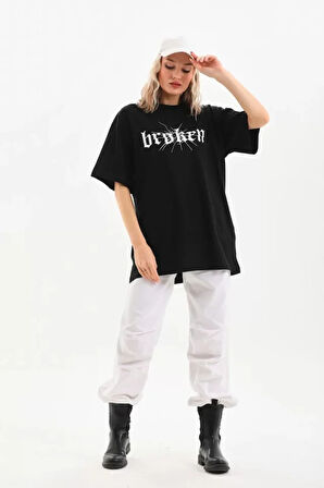 Unisex Baskılı Oversize Thirt  iyah