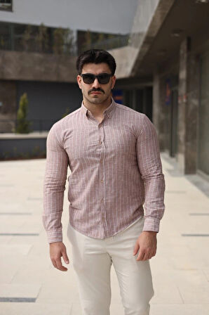 Erkek çizgi Desenli Gömlek