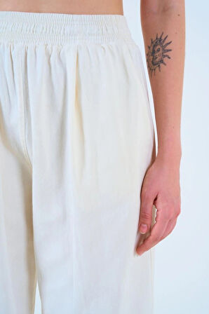 Beli astikli Palazo Pantolon  Taş