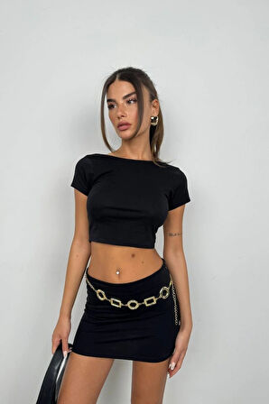 Yarım Kol Basic TShirt