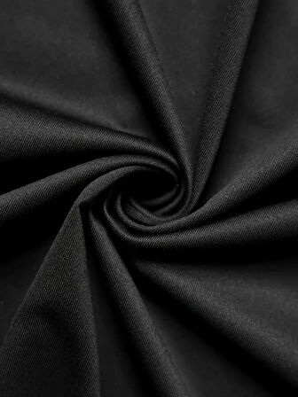 Baskılı Oversize Bisiklet Yaka Tshirt  iyah