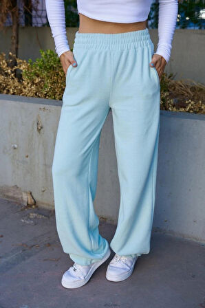 Düz astikli Eşofman  int Yeşili