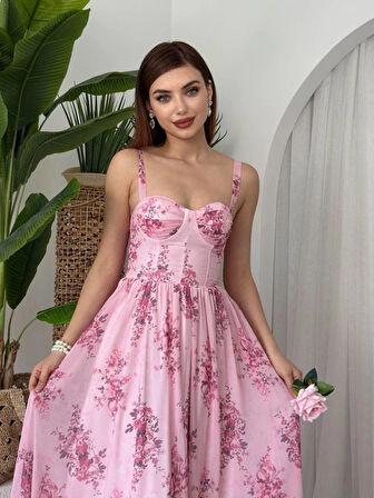 Jame Askılı Elbise