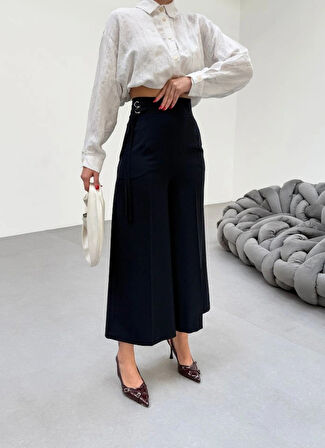 230 Gr Poly Viscose Full Lycra Metal Toka Aksesuarli Pantolon