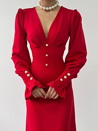 eta Düğme Detaylı Elbise