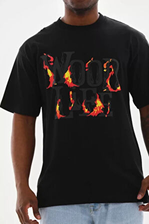 Unisex Baskılı Oversize Thirt  iyah