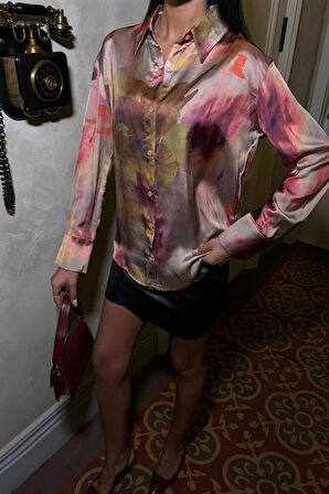 Batik Desenli aten Gömlek 3445