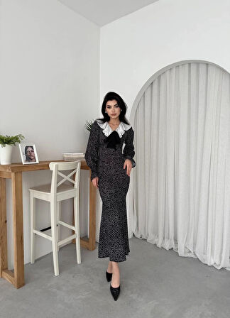 Ospe Fiyonklu Elbise