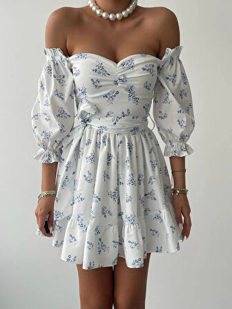 Rucka Belden Bağlamalı ini Elbise