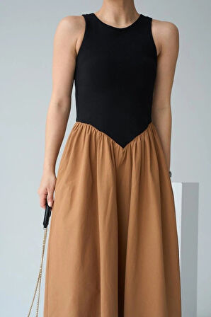 İki Renkli Elbise  iyahTaba