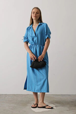 Beli astikli Elbise  avi