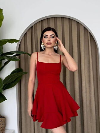 Common İp Askılı Elbise