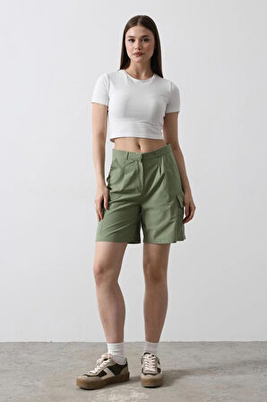 Cargo Cepli Şort  Haki