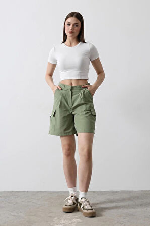 Cargo Cepli Şort  Haki