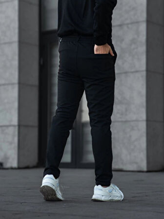 Erkek Diagonel ikro Dokulu Cepli Pantolon  iyah