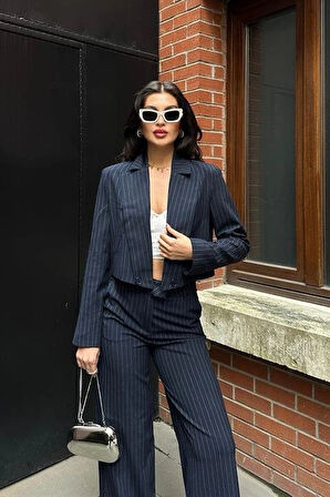 Renata Çizgili Pantolon Takım 956824