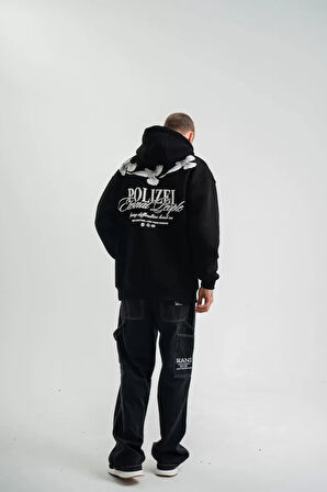 Unisex Uzun Kol Bisiklet Yaka Yıkamalı weathirt  iyah