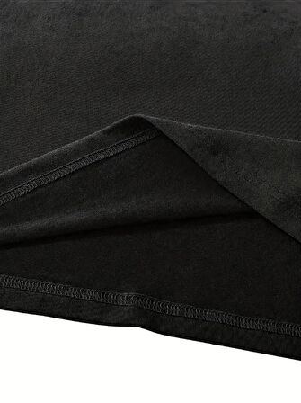 Fiyonk Baskılı iyah Oversize Unisex Tshirt iyah