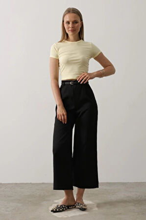 Kemer Pens Detaylı Pantolon  iyah
