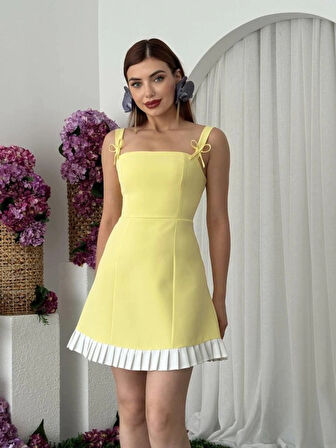 teel Fiyonk Detay Elbise