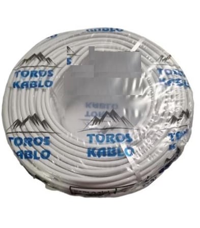 Toros Sinyal Kablosu 3X2,5 Cca Beyaz 100 Metre