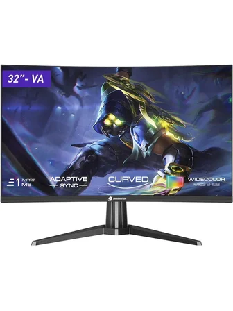 Gamebooster 32" Gb-3218Cf 180Hz 1Ms Va Fhd 1920×1080 Hdmı-1+Dp-1 Rgb Curved R1500 Gaming Monitör