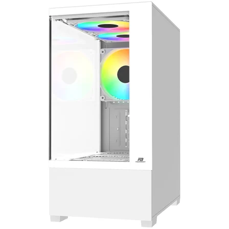 Powerboost Pb-M5001W 500W 3-12Cm Rainbow Fanlı Usb 3.0 Seaview M-Atx Gaming Beyaz Kasa Boş Bilgisayar Kasası